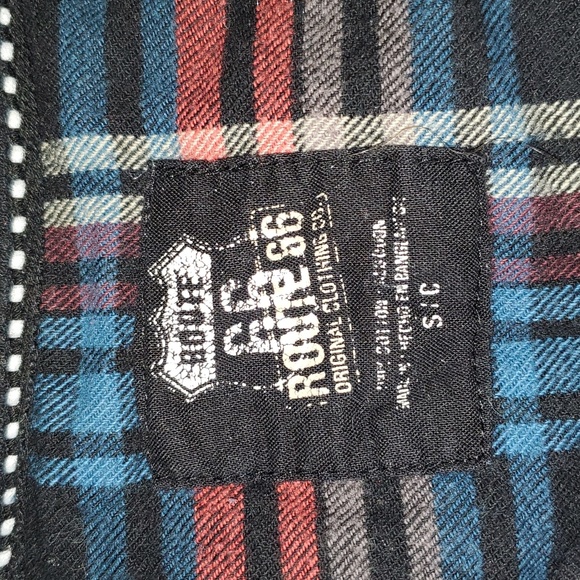 Route 66 plaid flannel shirt - Picture 2 of 2